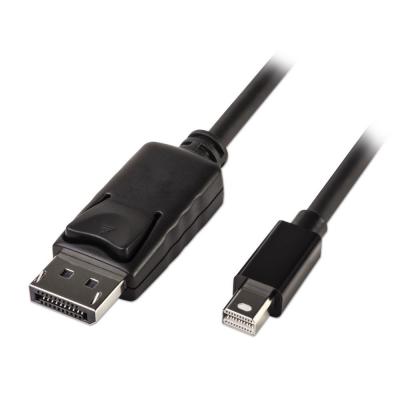 1m Mini DisplayPort Male to DisplayPort Male Cable – Black